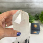 Super Quality Clear Quartz Point on a Metal Stand, 5.5 lbs & 13.5" Tall #3121CQ-008 - Brazil GemsBrazil GemsSuper Quality Clear Quartz Point on a Metal Stand, 5.5 lbs & 13.5" Tall #3121CQ-008Crystal Points3121CQ-008