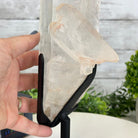 Super Quality Clear Quartz Point on a Metal Stand, 5.5 lbs & 13.5" Tall #3121CQ-008 - Brazil GemsBrazil GemsSuper Quality Clear Quartz Point on a Metal Stand, 5.5 lbs & 13.5" Tall #3121CQ-008Crystal Points3121CQ-008