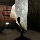 Super Quality Clear Quartz Point on a Metal Stand, 5.5 lbs & 13.5" Tall #3121CQ-008 - Brazil GemsBrazil GemsSuper Quality Clear Quartz Point on a Metal Stand, 5.5 lbs & 13.5" Tall #3121CQ-008Crystal Points3121CQ-008