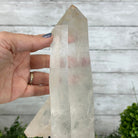 Super Quality Clear Quartz Point on a Metal Stand, 5.5 lbs & 13.5" Tall #3121CQ-008 - Brazil GemsBrazil GemsSuper Quality Clear Quartz Point on a Metal Stand, 5.5 lbs & 13.5" Tall #3121CQ-008Crystal Points3121CQ-008