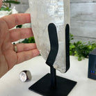 Super Quality Clear Quartz Point on a Metal Stand, 5.5 lbs & 13.5" Tall #3121CQ-008 - Brazil GemsBrazil GemsSuper Quality Clear Quartz Point on a Metal Stand, 5.5 lbs & 13.5" Tall #3121CQ-008Crystal Points3121CQ-008