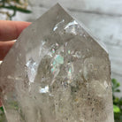 Super Quality Clear Quartz Point on a Metal Stand, 6 lbs & 9.1" Tall #3121CQ-009 - Brazil GemsBrazil GemsSuper Quality Clear Quartz Point on a Metal Stand, 6 lbs & 9.1" Tall #3121CQ-009Crystal Points3121CQ-009