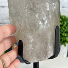 Super Quality Clear Quartz Point on a Metal Stand, 6 lbs & 9.1" Tall #3121CQ-009 - Brazil GemsBrazil GemsSuper Quality Clear Quartz Point on a Metal Stand, 6 lbs & 9.1" Tall #3121CQ-009Crystal Points3121CQ-009