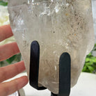 Super Quality Clear Quartz Point on a Metal Stand, 6 lbs & 9.1" Tall #3121CQ-009 - Brazil GemsBrazil GemsSuper Quality Clear Quartz Point on a Metal Stand, 6 lbs & 9.1" Tall #3121CQ-009Crystal Points3121CQ-009