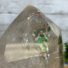 Super Quality Clear Quartz Point on a Metal Stand, 6 lbs & 9.1" Tall #3121CQ-009 - Brazil GemsBrazil GemsSuper Quality Clear Quartz Point on a Metal Stand, 6 lbs & 9.1" Tall #3121CQ-009Crystal Points3121CQ-009
