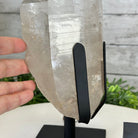 Super Quality Clear Quartz Point on a Metal Stand, 7.9 lbs & 11.4" Tall #3121CQ-010 - Brazil GemsBrazil GemsSuper Quality Clear Quartz Point on a Metal Stand, 7.9 lbs & 11.4" Tall #3121CQ-010Crystal Points3121CQ-010