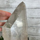 Super Quality Clear Quartz Point on a Metal Stand, 7.9 lbs & 11.4" Tall #3121CQ-010 - Brazil GemsBrazil GemsSuper Quality Clear Quartz Point on a Metal Stand, 7.9 lbs & 11.4" Tall #3121CQ-010Crystal Points3121CQ-010