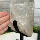 Super Quality Clear Quartz Point on a Metal Stand, 7.9 lbs & 11.4" Tall #3121CQ-010 - Brazil GemsBrazil GemsSuper Quality Clear Quartz Point on a Metal Stand, 7.9 lbs & 11.4" Tall #3121CQ-010Crystal Points3121CQ-010