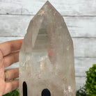 Super Quality Clear Quartz Point on a Metal Stand, 7.9 lbs & 11.4" Tall #3121CQ-010 - Brazil GemsBrazil GemsSuper Quality Clear Quartz Point on a Metal Stand, 7.9 lbs & 11.4" Tall #3121CQ-010Crystal Points3121CQ-010