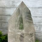 Super Quality Clear Quartz Point on a Metal Stand, 7.9 lbs & 11.4" Tall #3121CQ-010 - Brazil GemsBrazil GemsSuper Quality Clear Quartz Point on a Metal Stand, 7.9 lbs & 11.4" Tall #3121CQ-010Crystal Points3121CQ-010