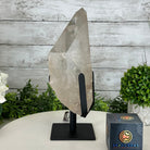 Super Quality Clear Quartz Point on a Metal Stand, 7.9 lbs & 11.4" Tall #3121CQ-010 - Brazil GemsBrazil GemsSuper Quality Clear Quartz Point on a Metal Stand, 7.9 lbs & 11.4" Tall #3121CQ-010Crystal Points3121CQ-010