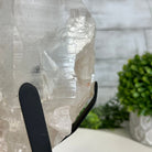 Super Quality Clear Quartz Point on a Metal Stand, 7.9 lbs & 11.4" Tall #3121CQ-010 - Brazil GemsBrazil GemsSuper Quality Clear Quartz Point on a Metal Stand, 7.9 lbs & 11.4" Tall #3121CQ-010Crystal Points3121CQ-010