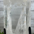 Super Quality Clear Quartz Point on a Metal Stand, 8.9 lbs & 14.9" Tall #3121CQ-011 - Brazil GemsBrazil GemsSuper Quality Clear Quartz Point on a Metal Stand, 8.9 lbs & 14.9" Tall #3121CQ-011Crystal Points3121CQ-011