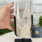 Super Quality Clear Quartz Point on a Metal Stand, 8.9 lbs & 14.9" Tall #3121CQ-011 - Brazil GemsBrazil GemsSuper Quality Clear Quartz Point on a Metal Stand, 8.9 lbs & 14.9" Tall #3121CQ-011Crystal Points3121CQ-011
