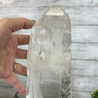 Super Quality Clear Quartz Point on a Metal Stand, 8.9 lbs & 14.9" Tall #3121CQ-011 - Brazil GemsBrazil GemsSuper Quality Clear Quartz Point on a Metal Stand, 8.9 lbs & 14.9" Tall #3121CQ-011Crystal Points3121CQ-011