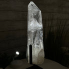 Super Quality Clear Quartz Point on a Metal Stand, 8.9 lbs & 14.9" Tall #3121CQ-011 - Brazil GemsBrazil GemsSuper Quality Clear Quartz Point on a Metal Stand, 8.9 lbs & 14.9" Tall #3121CQ-011Crystal Points3121CQ-011