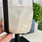 Super Quality Clear Quartz Point on a Metal Stand, 8.9 lbs & 14.9" Tall #3121CQ-011 - Brazil GemsBrazil GemsSuper Quality Clear Quartz Point on a Metal Stand, 8.9 lbs & 14.9" Tall #3121CQ-011Crystal Points3121CQ-011