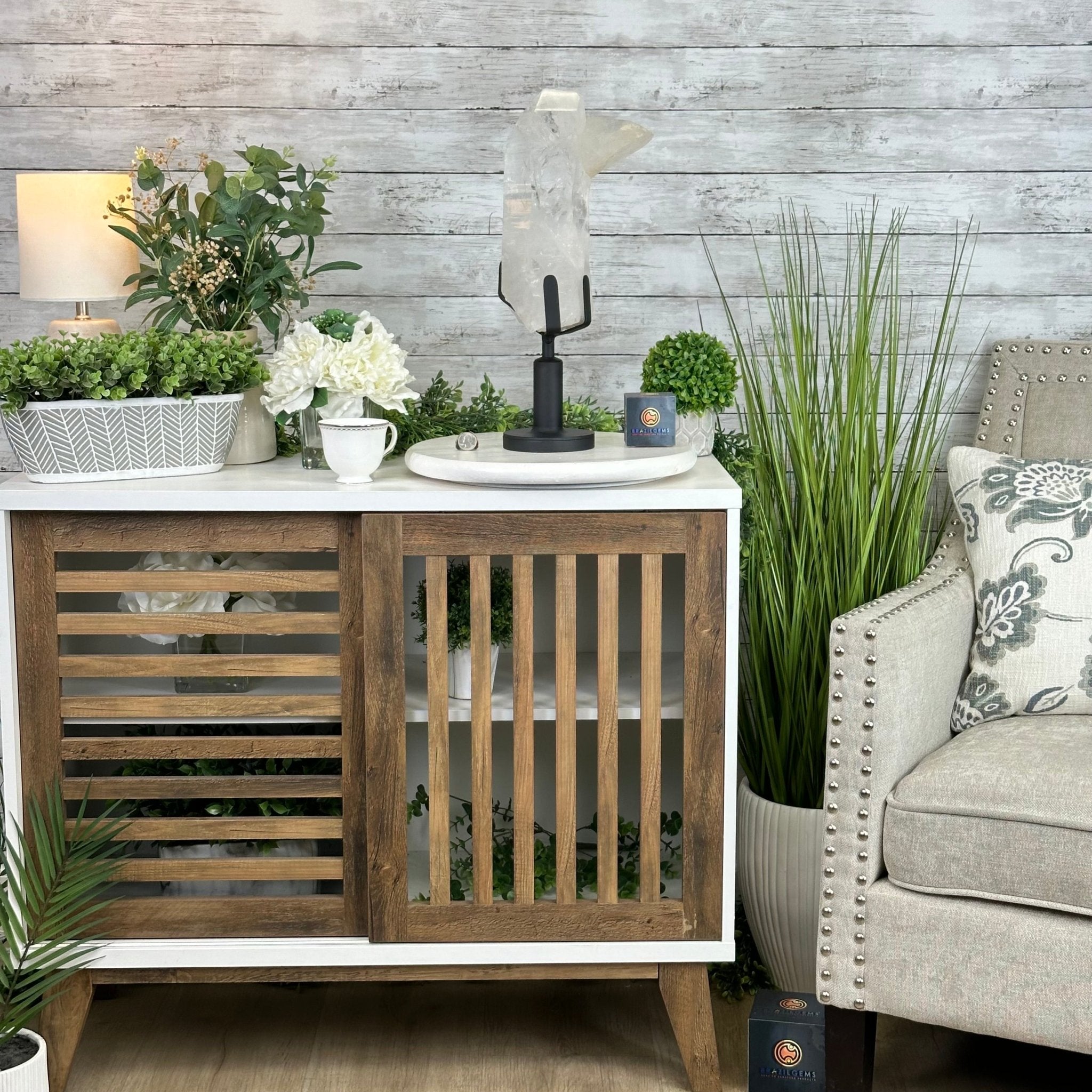 Super Quality Clear Quartz Point on a Rotating Stand, 15.9 lbs & 17.8" Tall #3120CQ-003 - Brazil GemsBrazil GemsSuper Quality Clear Quartz Point on a Rotating Stand, 15.9 lbs & 17.8" Tall #3120CQ-003Crystal Points3120CQ-003