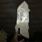 Super Quality Clear Quartz Point on a Rotating Stand, 15.9 lbs & 17.8" Tall #3120CQ-003 - Brazil GemsBrazil GemsSuper Quality Clear Quartz Point on a Rotating Stand, 15.9 lbs & 17.8" Tall #3120CQ-003Crystal Points3120CQ-003