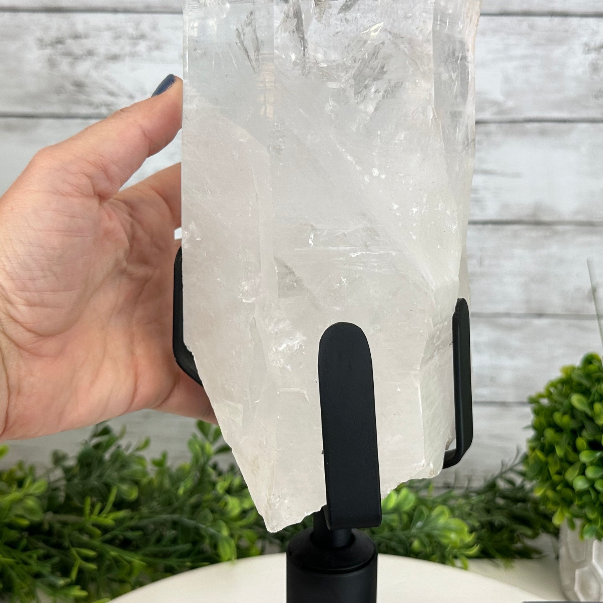 Super Quality Clear Quartz Point on a Rotating Stand, 15.9 lbs & 17.8" Tall #3120CQ-003 - Brazil GemsBrazil GemsSuper Quality Clear Quartz Point on a Rotating Stand, 15.9 lbs & 17.8" Tall #3120CQ-003Crystal Points3120CQ-003