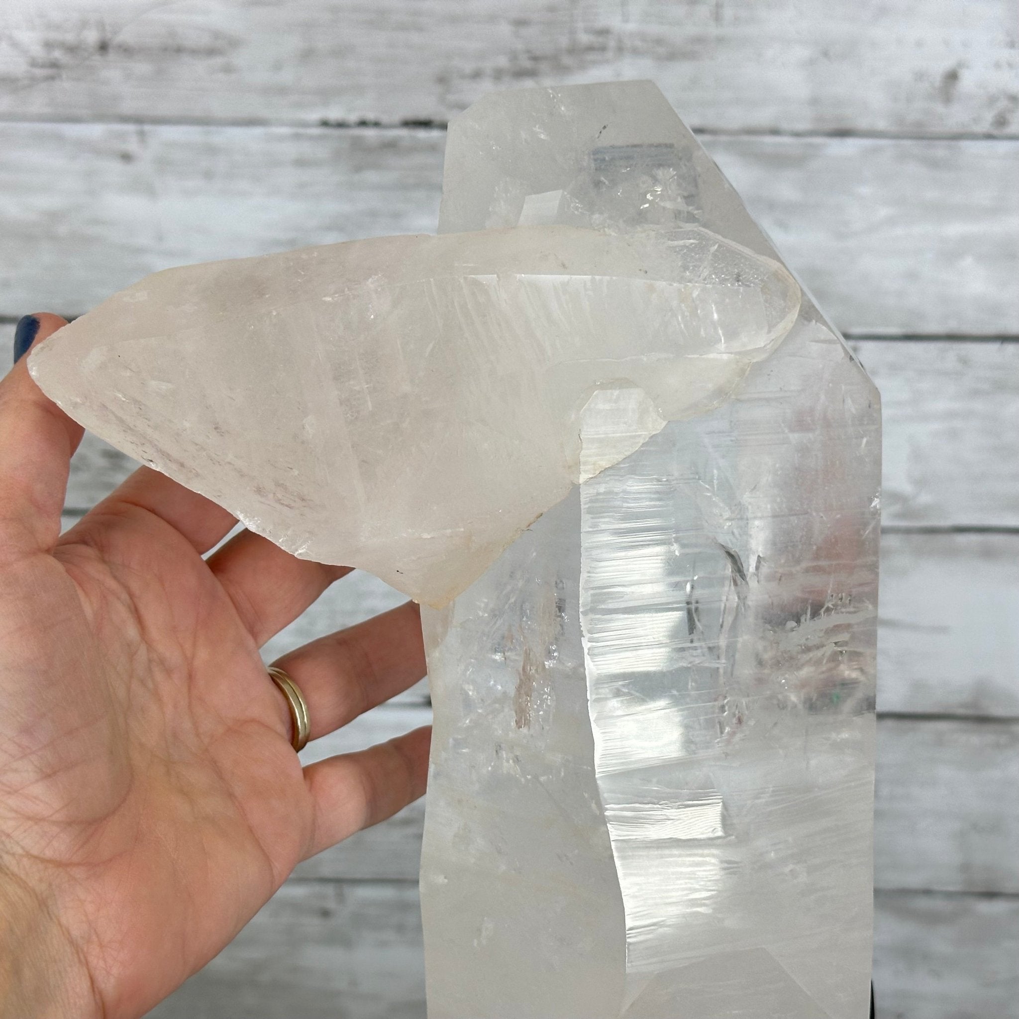 Super Quality Clear Quartz Point on a Rotating Stand, 15.9 lbs & 17.8" Tall #3120CQ-003 - Brazil GemsBrazil GemsSuper Quality Clear Quartz Point on a Rotating Stand, 15.9 lbs & 17.8" Tall #3120CQ-003Crystal Points3120CQ-003