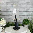 Super Quality Clear Quartz Point on a Rotating Stand, 15.9 lbs & 17.8" Tall #3120CQ-003 - Brazil GemsBrazil GemsSuper Quality Clear Quartz Point on a Rotating Stand, 15.9 lbs & 17.8" Tall #3120CQ-003Crystal Points3120CQ-003
