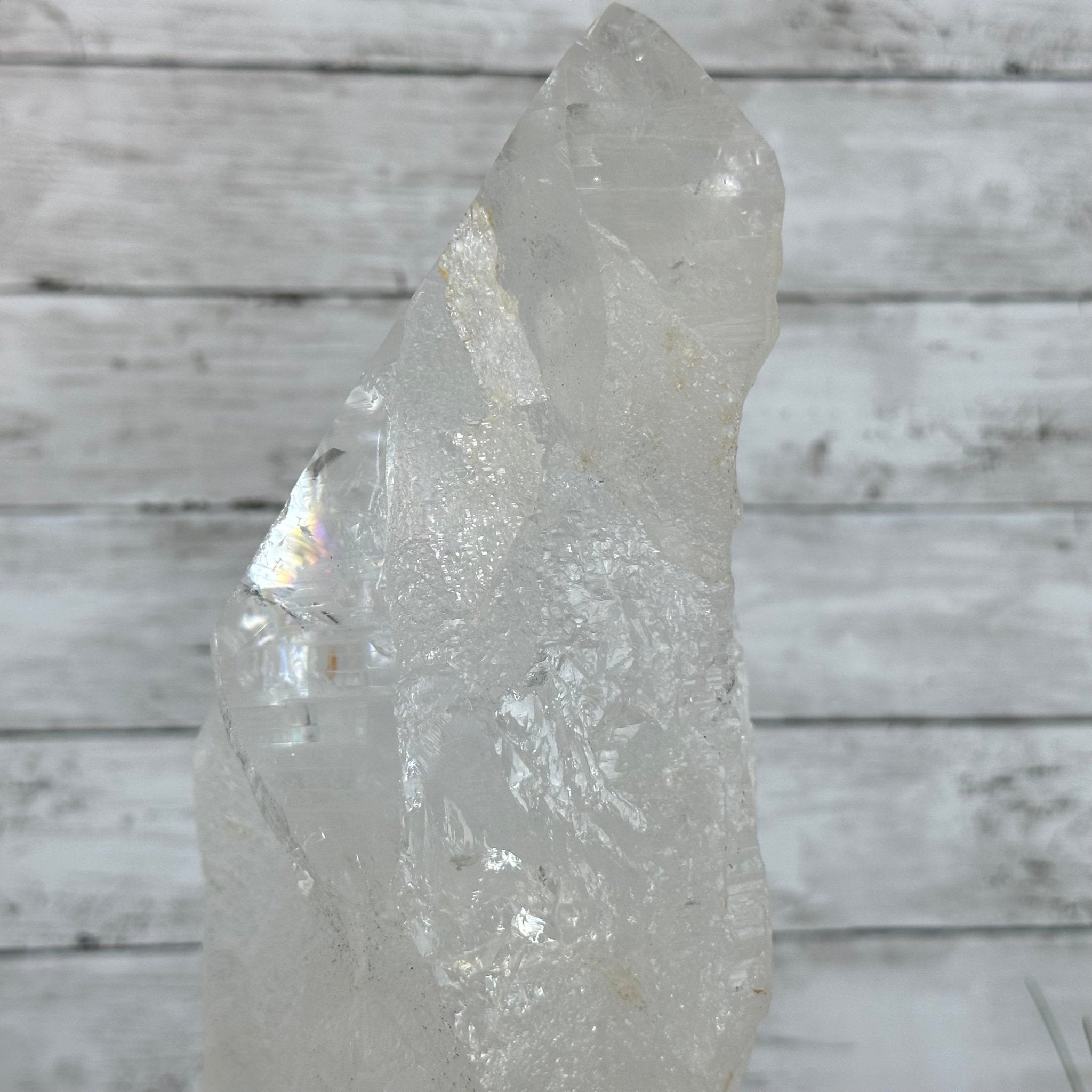 Super Quality Clear Quartz Point on a Rotating Stand, 16.5 lbs & 21.6" Tall #3120CQ-004 - Brazil GemsBrazil GemsSuper Quality Clear Quartz Point on a Rotating Stand, 16.5 lbs & 21.6" Tall #3120CQ-004Crystal Points3120CQ-004