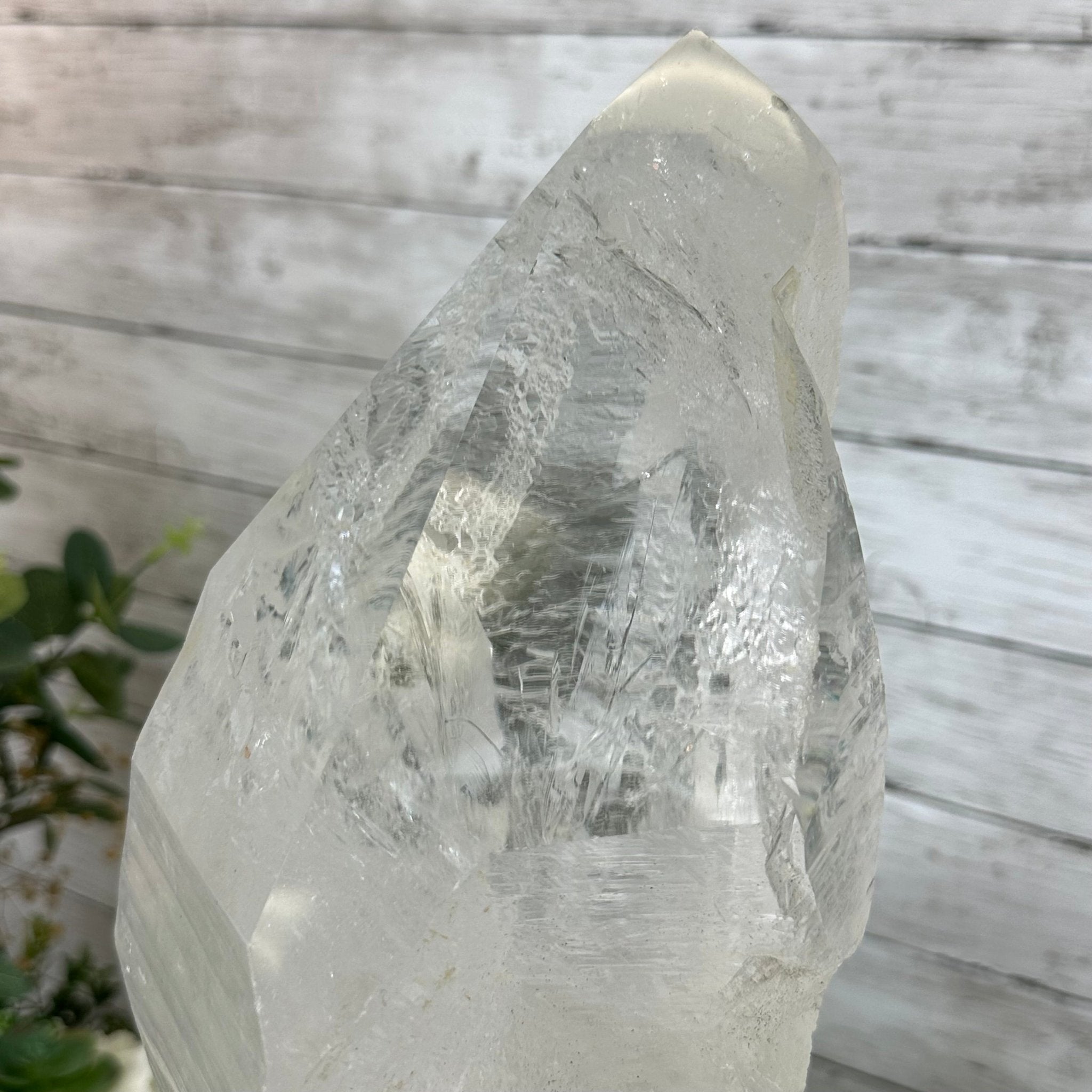 Super Quality Clear Quartz Point on a Rotating Stand, 16.5 lbs & 21.6" Tall #3120CQ-004 - Brazil GemsBrazil GemsSuper Quality Clear Quartz Point on a Rotating Stand, 16.5 lbs & 21.6" Tall #3120CQ-004Crystal Points3120CQ-004
