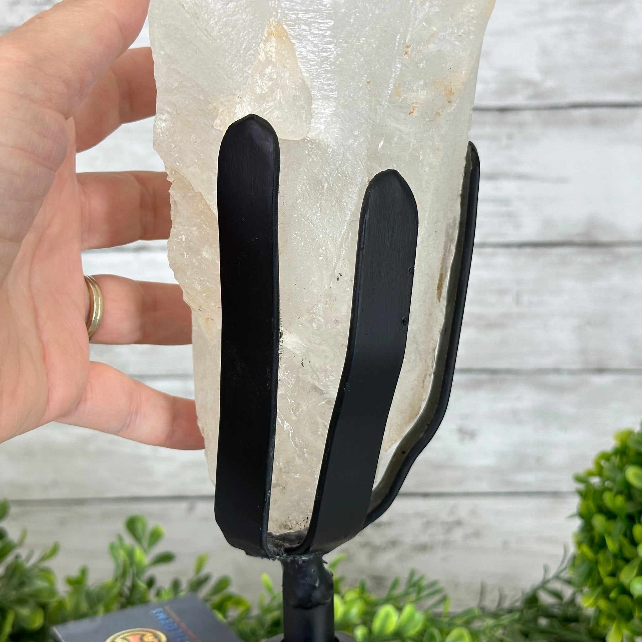 Super Quality Clear Quartz Point on a Rotating Stand, 16.5 lbs & 21.6" Tall #3120CQ-004 - Brazil GemsBrazil GemsSuper Quality Clear Quartz Point on a Rotating Stand, 16.5 lbs & 21.6" Tall #3120CQ-004Crystal Points3120CQ-004