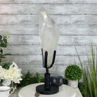 Super Quality Clear Quartz Point on a Rotating Stand, 16.5 lbs & 21.6" Tall #3120CQ-004 - Brazil GemsBrazil GemsSuper Quality Clear Quartz Point on a Rotating Stand, 16.5 lbs & 21.6" Tall #3120CQ-004Crystal Points3120CQ-004