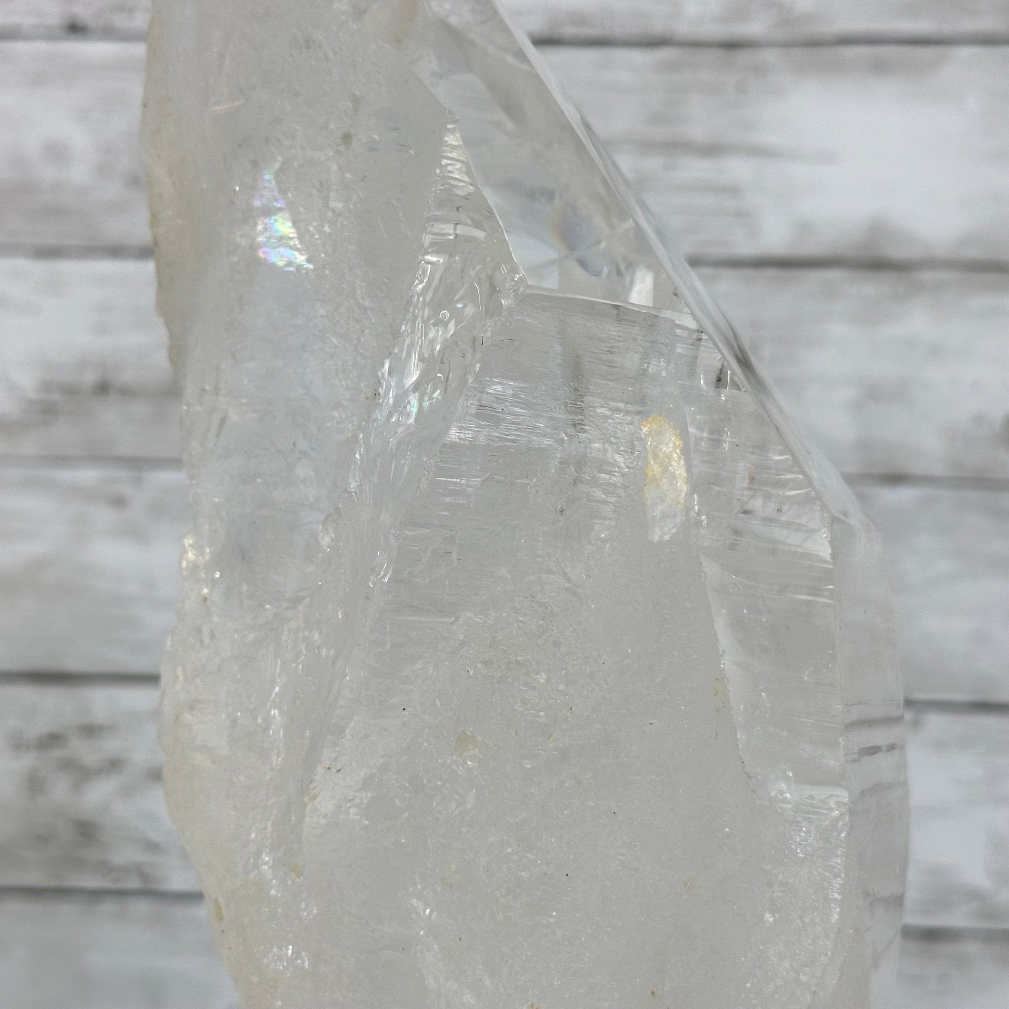 Super Quality Clear Quartz Point on a Rotating Stand, 16.5 lbs & 21.6" Tall #3120CQ-004 - Brazil GemsBrazil GemsSuper Quality Clear Quartz Point on a Rotating Stand, 16.5 lbs & 21.6" Tall #3120CQ-004Crystal Points3120CQ-004