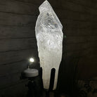 Super Quality Clear Quartz Point on a Rotating Stand, 16.5 lbs & 21.6" Tall #3120CQ-004 - Brazil GemsBrazil GemsSuper Quality Clear Quartz Point on a Rotating Stand, 16.5 lbs & 21.6" Tall #3120CQ-004Crystal Points3120CQ-004