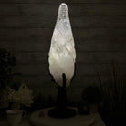 Super Quality Clear Quartz Point on a Rotating Stand, 28.9 lbs & 25.4" Tall #3120CQ-006 - Brazil GemsBrazil GemsSuper Quality Clear Quartz Point on a Rotating Stand, 28.9 lbs & 25.4" Tall #3120CQ-006Crystal Points3120CQ-006