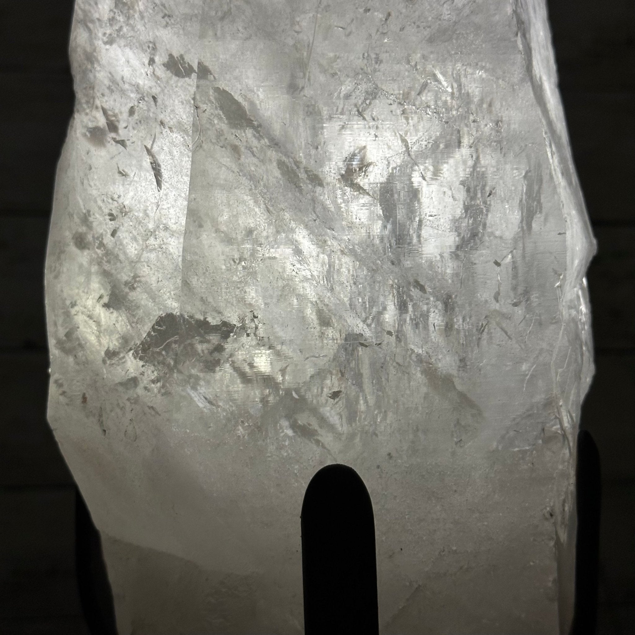 Super Quality Clear Quartz Point on a Rotating Stand, 28.9 lbs & 25.4" Tall #3120CQ-006 - Brazil GemsBrazil GemsSuper Quality Clear Quartz Point on a Rotating Stand, 28.9 lbs & 25.4" Tall #3120CQ-006Crystal Points3120CQ-006