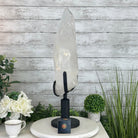 Super Quality Clear Quartz Point on a Rotating Stand, 28.9 lbs & 25.4" Tall #3120CQ-006 - Brazil GemsBrazil GemsSuper Quality Clear Quartz Point on a Rotating Stand, 28.9 lbs & 25.4" Tall #3120CQ-006Crystal Points3120CQ-006