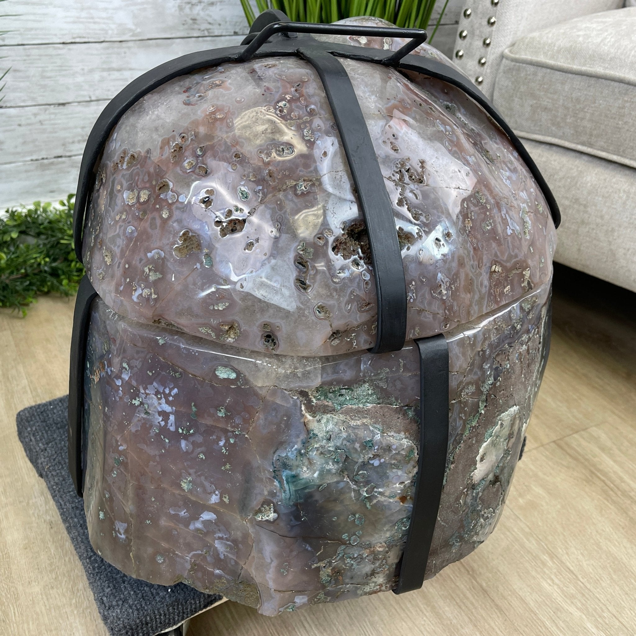 Super Quality Polished Amethyst "Jewelry Box", Clam Shell style Lid, 187.4 lbs & 24" tall, Model #5656-0007 by Brazil Gems - Brazil GemsBrazil GemsSuper Quality Polished Amethyst "Jewelry Box", Clam Shell style Lid, 187.4 lbs & 24" tall, Model #5656-0007 by Brazil GemsGeode Jewelry Boxes5656-0007