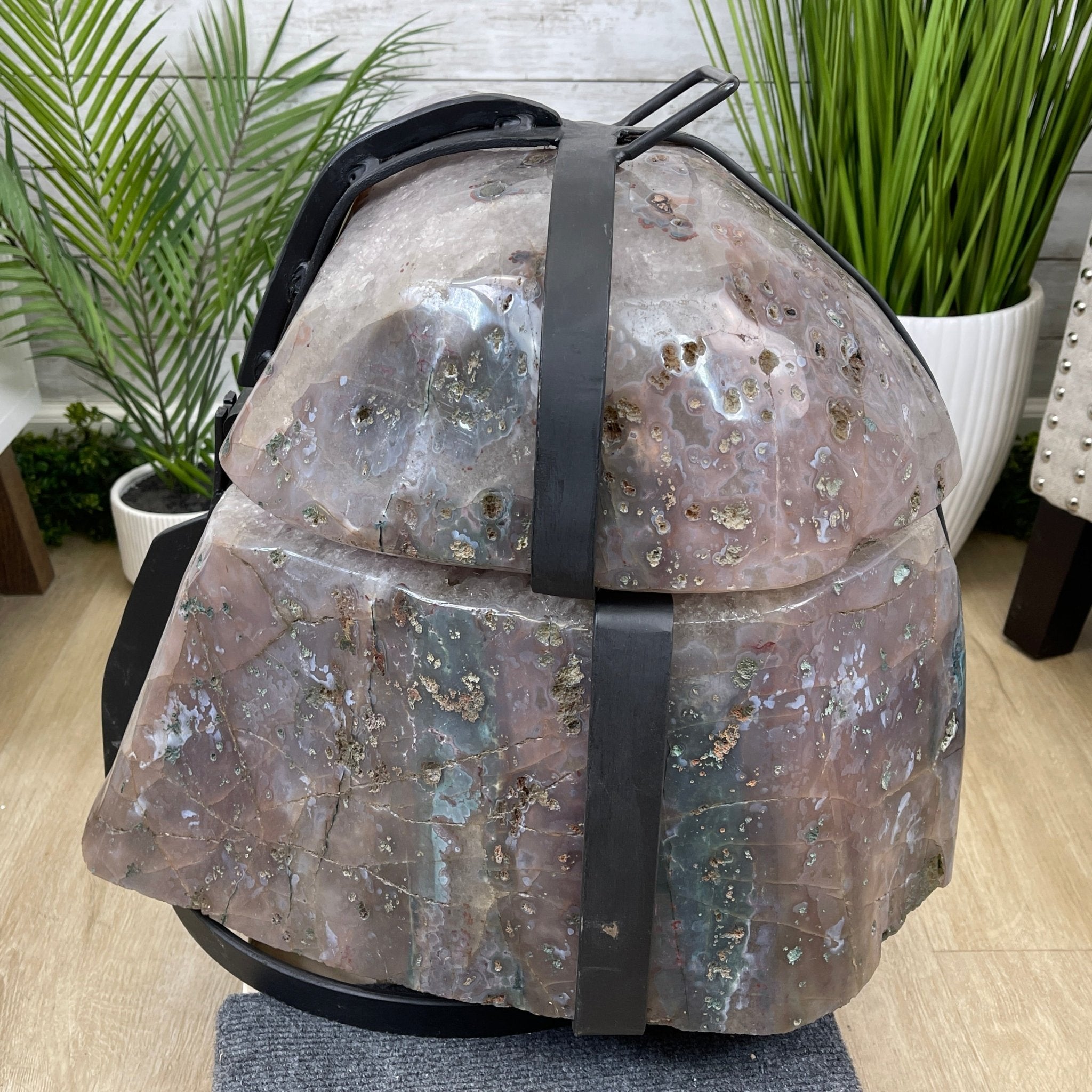 Super Quality Polished Amethyst "Jewelry Box", Clam Shell style Lid, 187.4 lbs & 24" tall, Model #5656-0007 by Brazil Gems - Brazil GemsBrazil GemsSuper Quality Polished Amethyst "Jewelry Box", Clam Shell style Lid, 187.4 lbs & 24" tall, Model #5656-0007 by Brazil GemsGeode Jewelry Boxes5656-0007