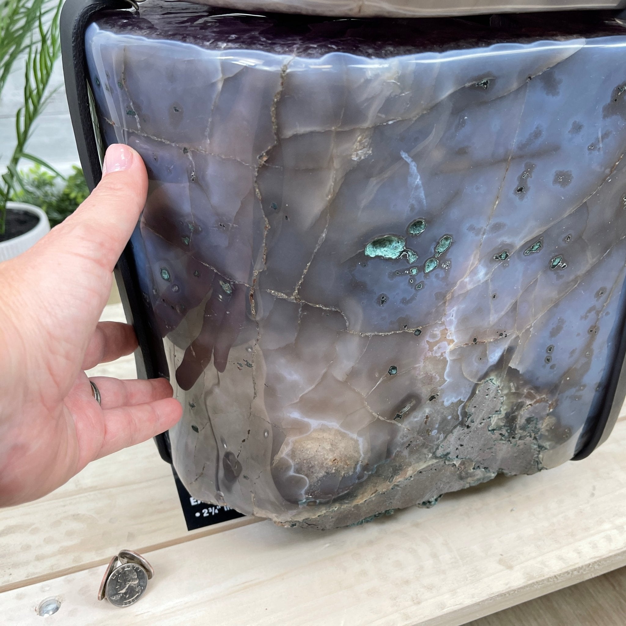 Super Quality Polished Amethyst "Jewelry Box", Clam Shell style Lid, 189.6 lbs & 25.5" tall, Model #5656-0008 by Brazil Gems - Brazil GemsBrazil GemsSuper Quality Polished Amethyst "Jewelry Box", Clam Shell style Lid, 189.6 lbs & 25.5" tall, Model #5656-0008 by Brazil GemsGeode Jewelry Boxes5656-0008