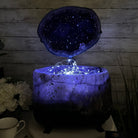 Super Quality Polished Amethyst "Jewelry Box", Clam Shell style Lid, 63 lbs & 20" tall, Model #5656-0014 by Brazil Gems - Brazil GemsBrazil GemsSuper Quality Polished Amethyst "Jewelry Box", Clam Shell style Lid, 63 lbs & 20" tall, Model #5656-0014 by Brazil GemsGeode Jewelry Boxes5656-0014