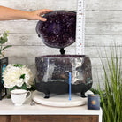 Super Quality Polished Amethyst "Jewelry Box", Clam Shell style Lid, 63 lbs & 20" tall, Model #5656-0014 by Brazil Gems - Brazil GemsBrazil GemsSuper Quality Polished Amethyst "Jewelry Box", Clam Shell style Lid, 63 lbs & 20" tall, Model #5656-0014 by Brazil GemsGeode Jewelry Boxes5656-0014