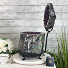 Super Quality Polished Amethyst "Jewelry Box", Clam Shell style Lid, 63 lbs & 20" tall, Model #5656-0014 by Brazil Gems - Brazil GemsBrazil GemsSuper Quality Polished Amethyst "Jewelry Box", Clam Shell style Lid, 63 lbs & 20" tall, Model #5656-0014 by Brazil GemsGeode Jewelry Boxes5656-0014