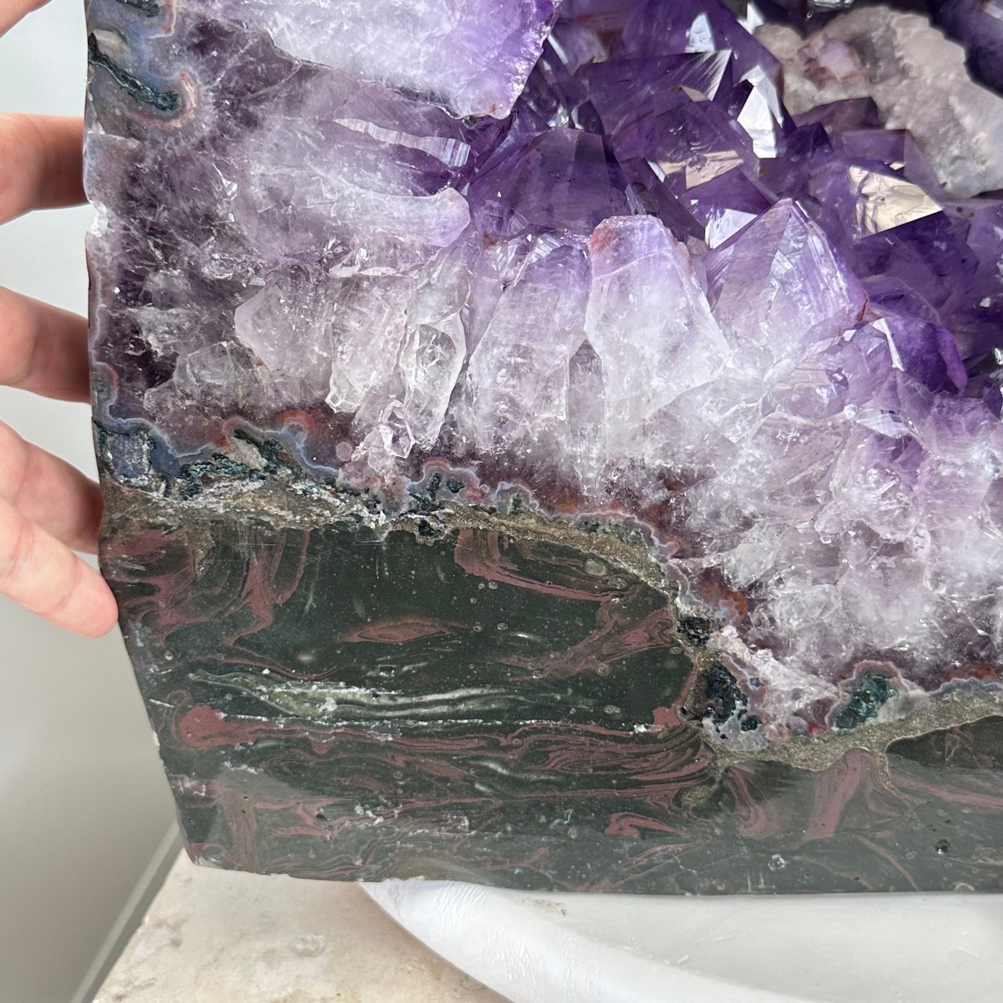 Super Quality Polished Brazilian Amethyst Cathedral, 140.1 lbs & 24.6" tall Model #5602-0201 by Brazil Gems - Brazil GemsBrazil GemsSuper Quality Polished Brazilian Amethyst Cathedral, 140.1 lbs & 24.6" tall Model #5602-0201 by Brazil GemsPolished Cathedrals5602-0201