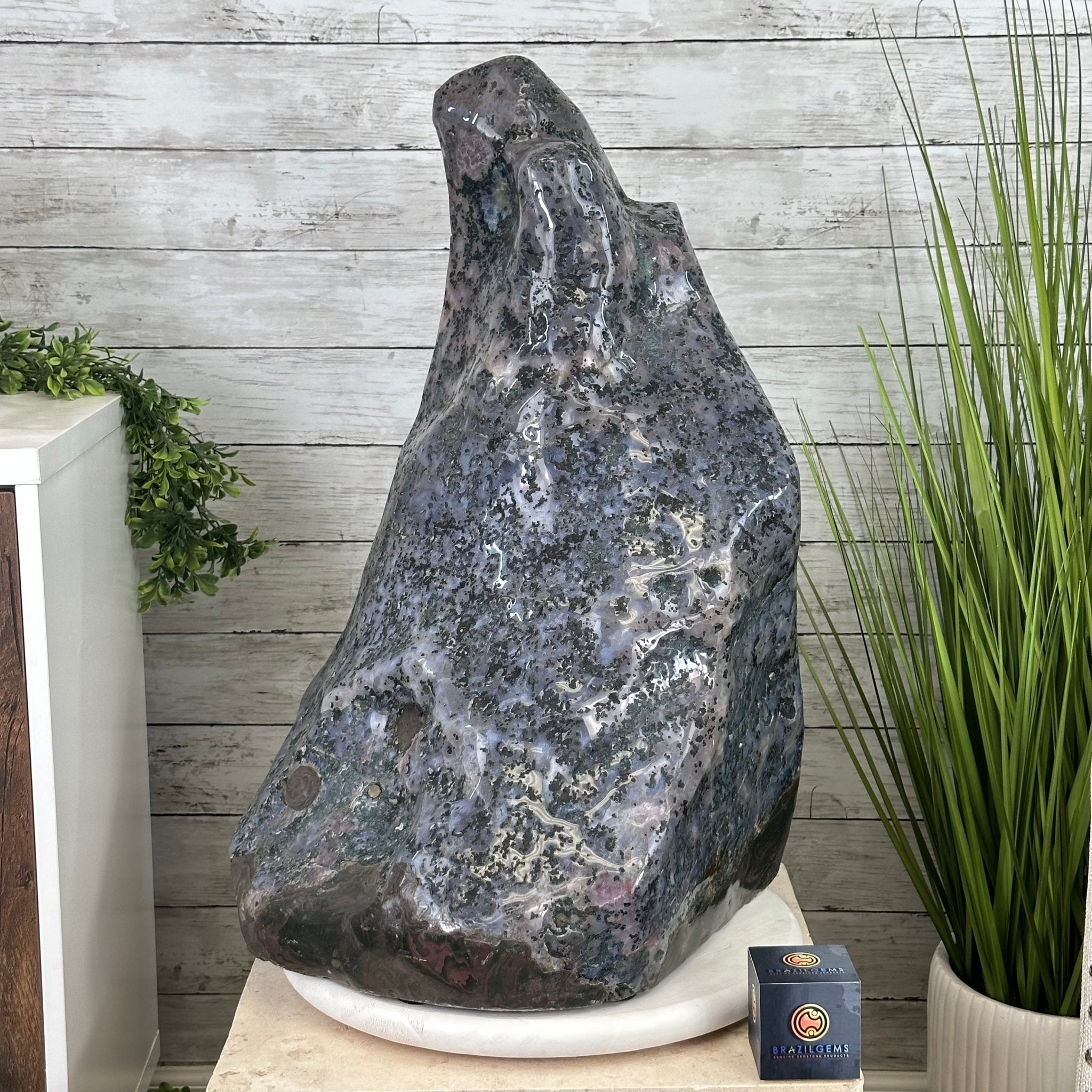 Super Quality Polished Brazilian Amethyst Cathedral, 140.1 lbs & 24.6" tall Model #5602-0201 by Brazil Gems - Brazil GemsBrazil GemsSuper Quality Polished Brazilian Amethyst Cathedral, 140.1 lbs & 24.6" tall Model #5602-0201 by Brazil GemsPolished Cathedrals5602-0201