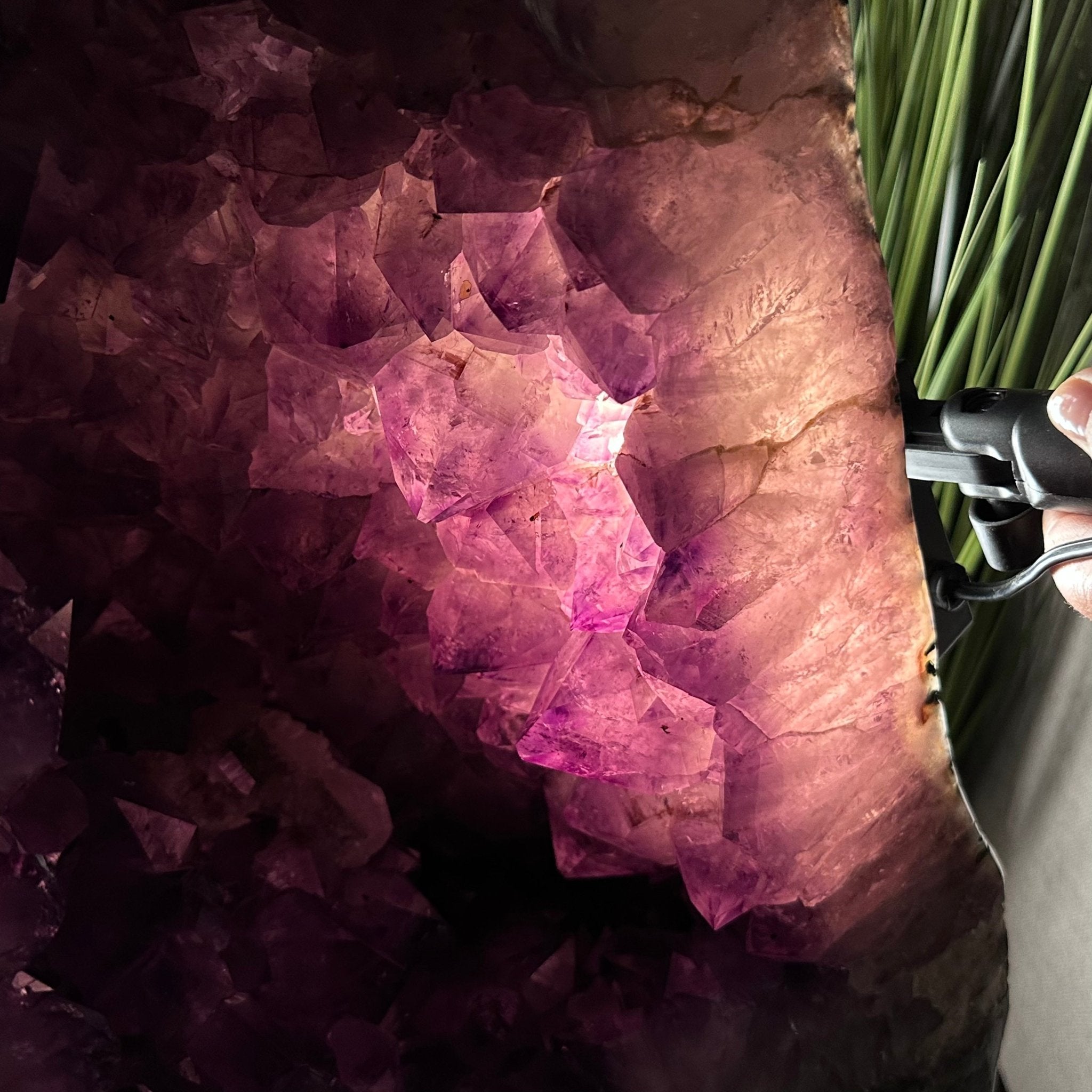 Super Quality Polished Brazilian Amethyst Cathedral, 140.1 lbs & 24.6" tall Model #5602-0201 by Brazil Gems - Brazil GemsBrazil GemsSuper Quality Polished Brazilian Amethyst Cathedral, 140.1 lbs & 24.6" tall Model #5602-0201 by Brazil GemsPolished Cathedrals5602-0201