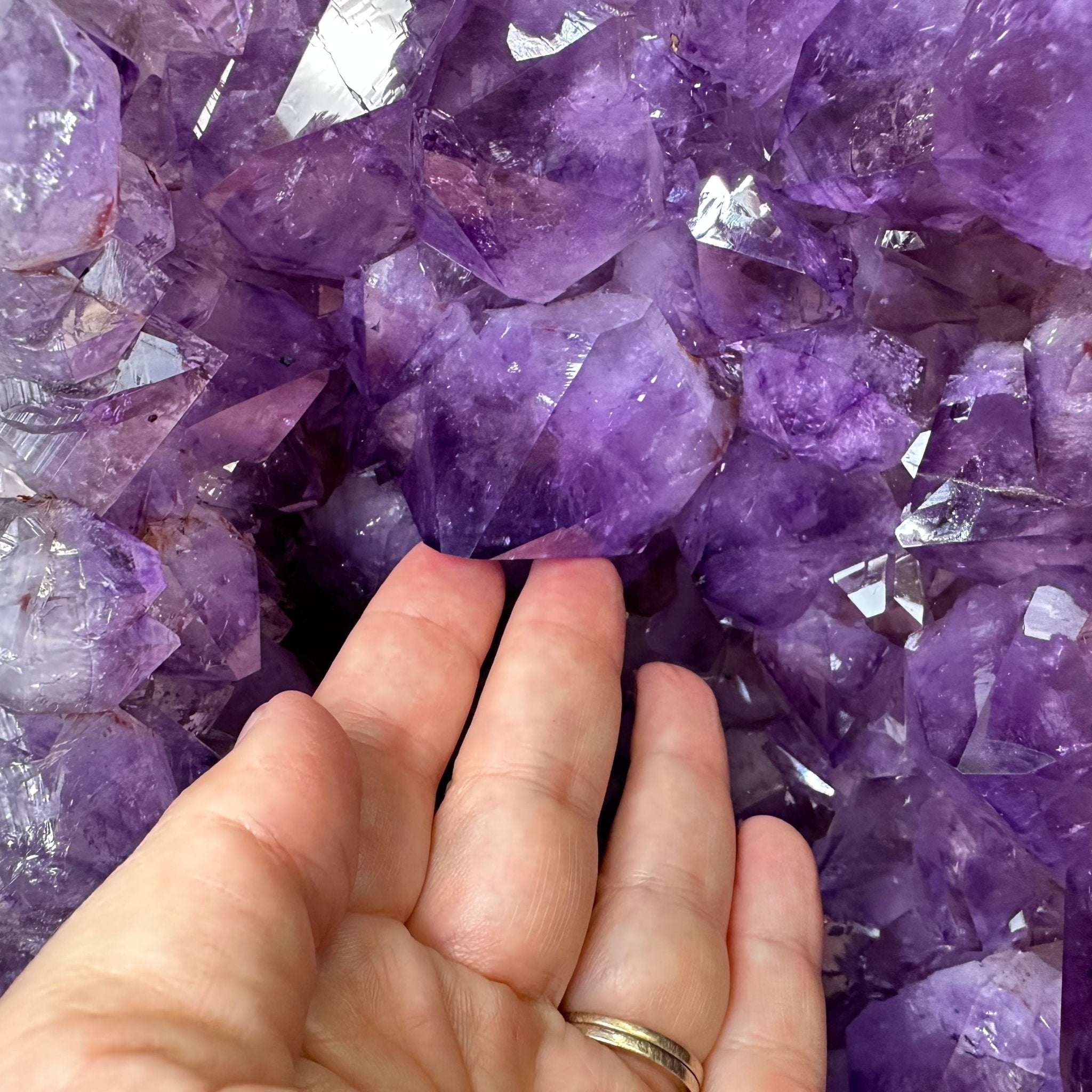 Super Quality Polished Brazilian Amethyst Cathedral, 140.1 lbs & 24.6" tall Model #5602-0201 by Brazil Gems - Brazil GemsBrazil GemsSuper Quality Polished Brazilian Amethyst Cathedral, 140.1 lbs & 24.6" tall Model #5602-0201 by Brazil GemsPolished Cathedrals5602-0201