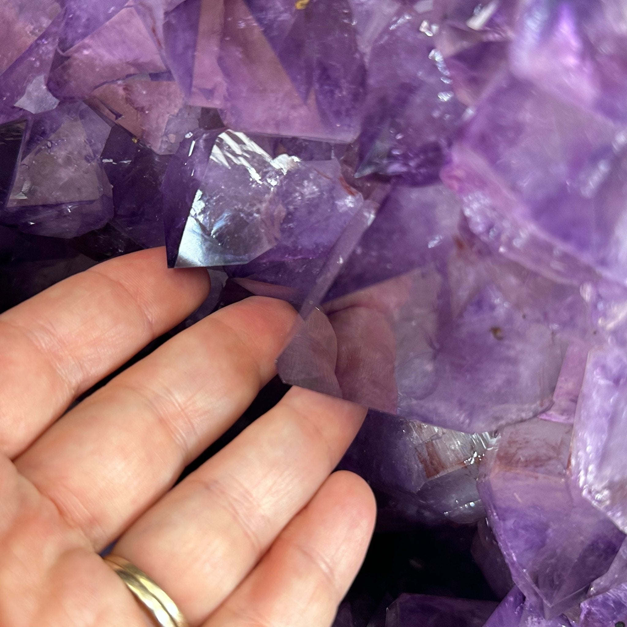 Super Quality Polished Brazilian Amethyst Cathedral, 140.1 lbs & 24.6" tall Model #5602-0201 by Brazil Gems - Brazil GemsBrazil GemsSuper Quality Polished Brazilian Amethyst Cathedral, 140.1 lbs & 24.6" tall Model #5602-0201 by Brazil GemsPolished Cathedrals5602-0201