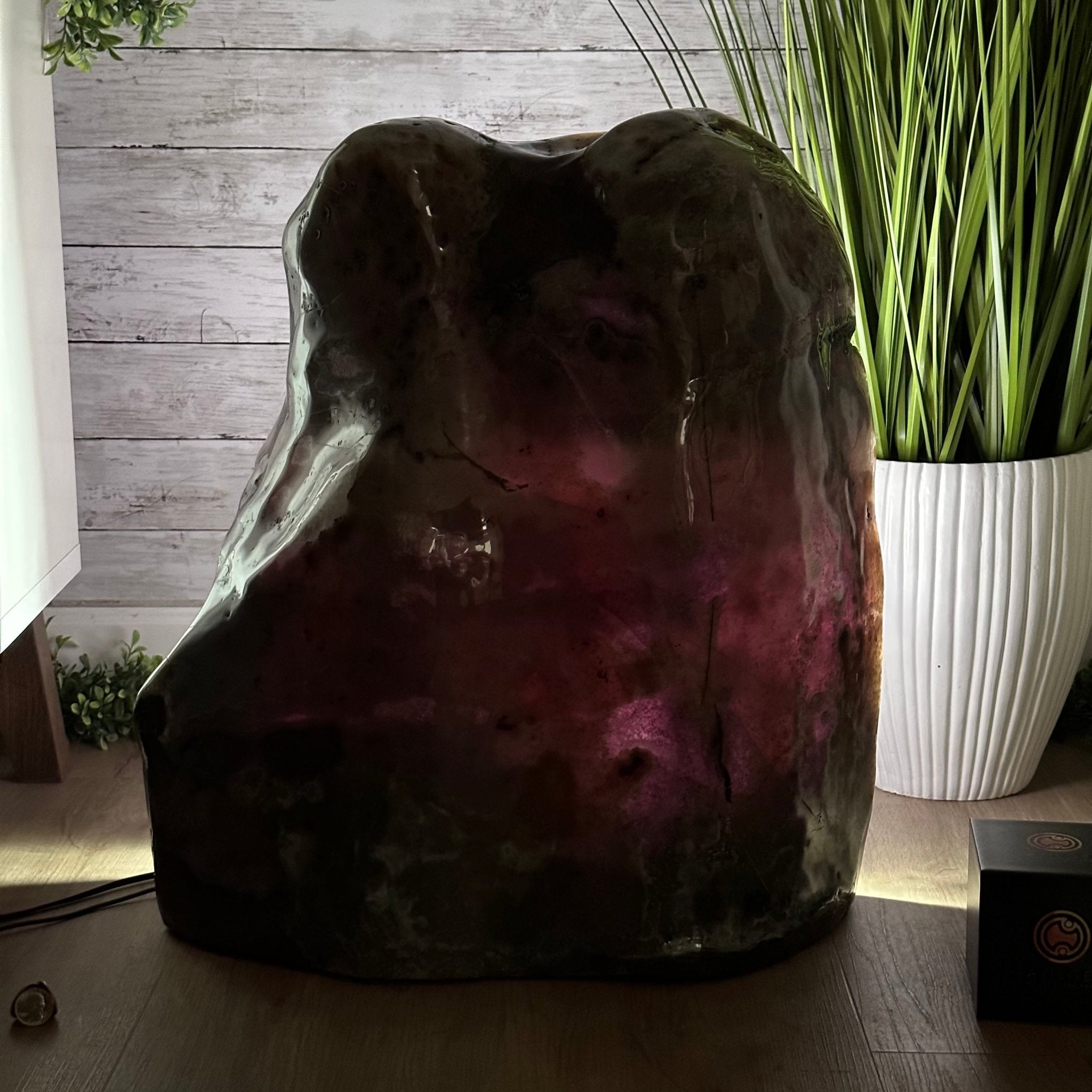 Super Quality Polished Brazilian Amethyst Cathedral, 161.6 lbs & 21.25" tall Model #5602-0072 by Brazil Gems - Brazil GemsBrazil GemsSuper Quality Polished Brazilian Amethyst Cathedral, 161.6 lbs & 21.25" tall Model #5602-0072 by Brazil GemsPolished Cathedrals5602-0072