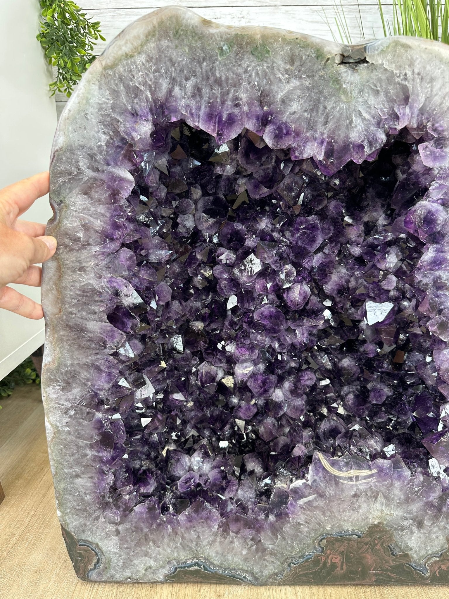 Super Quality Polished Brazilian Amethyst Cathedral, 161.6 lbs & 21.25" tall Model #5602-0072 by Brazil Gems - Brazil GemsBrazil GemsSuper Quality Polished Brazilian Amethyst Cathedral, 161.6 lbs & 21.25" tall Model #5602-0072 by Brazil GemsPolished Cathedrals5602-0072