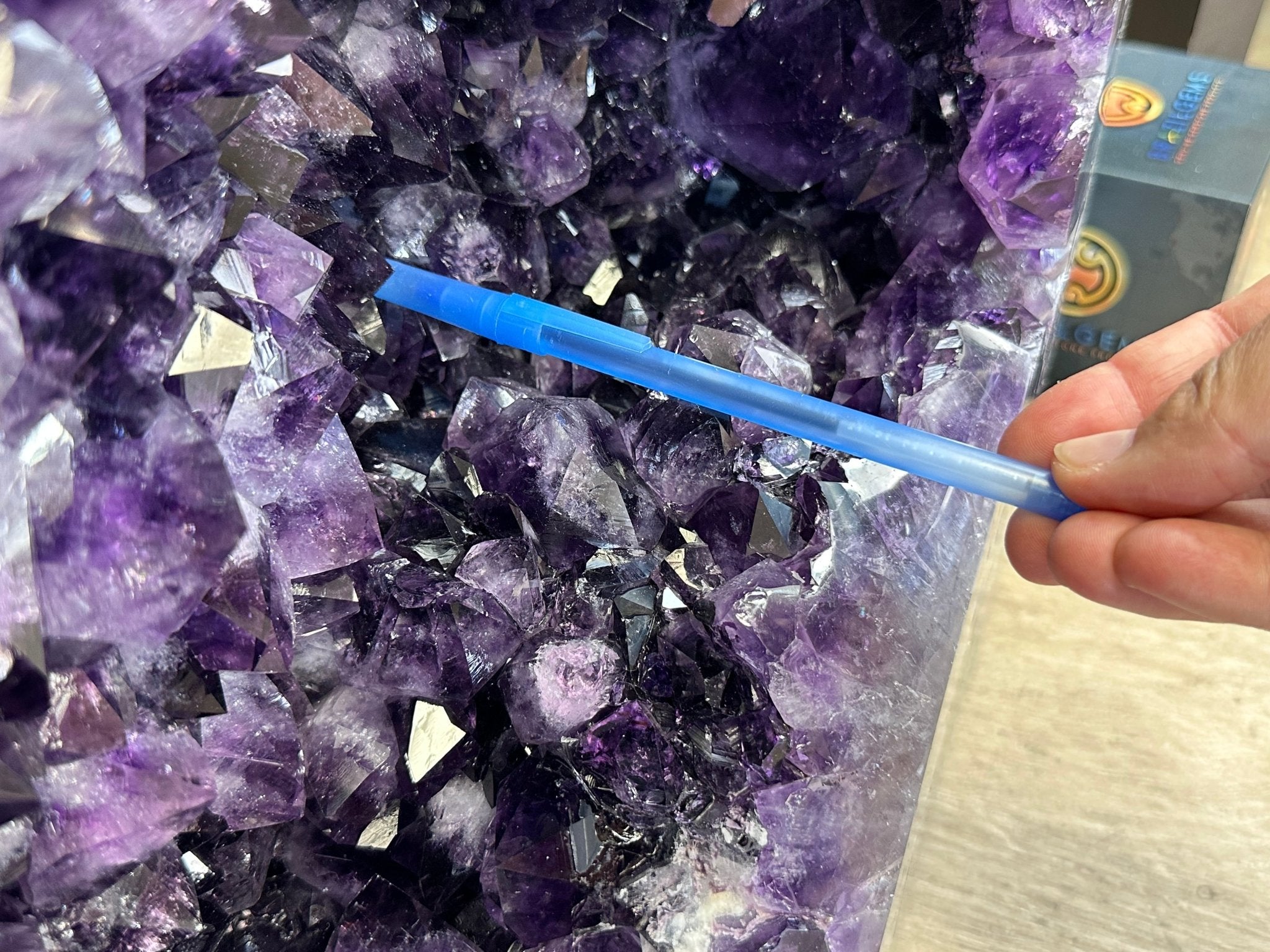 Super Quality Polished Brazilian Amethyst Cathedral, 161.6 lbs & 21.25" tall Model #5602-0072 by Brazil Gems - Brazil GemsBrazil GemsSuper Quality Polished Brazilian Amethyst Cathedral, 161.6 lbs & 21.25" tall Model #5602-0072 by Brazil GemsPolished Cathedrals5602-0072