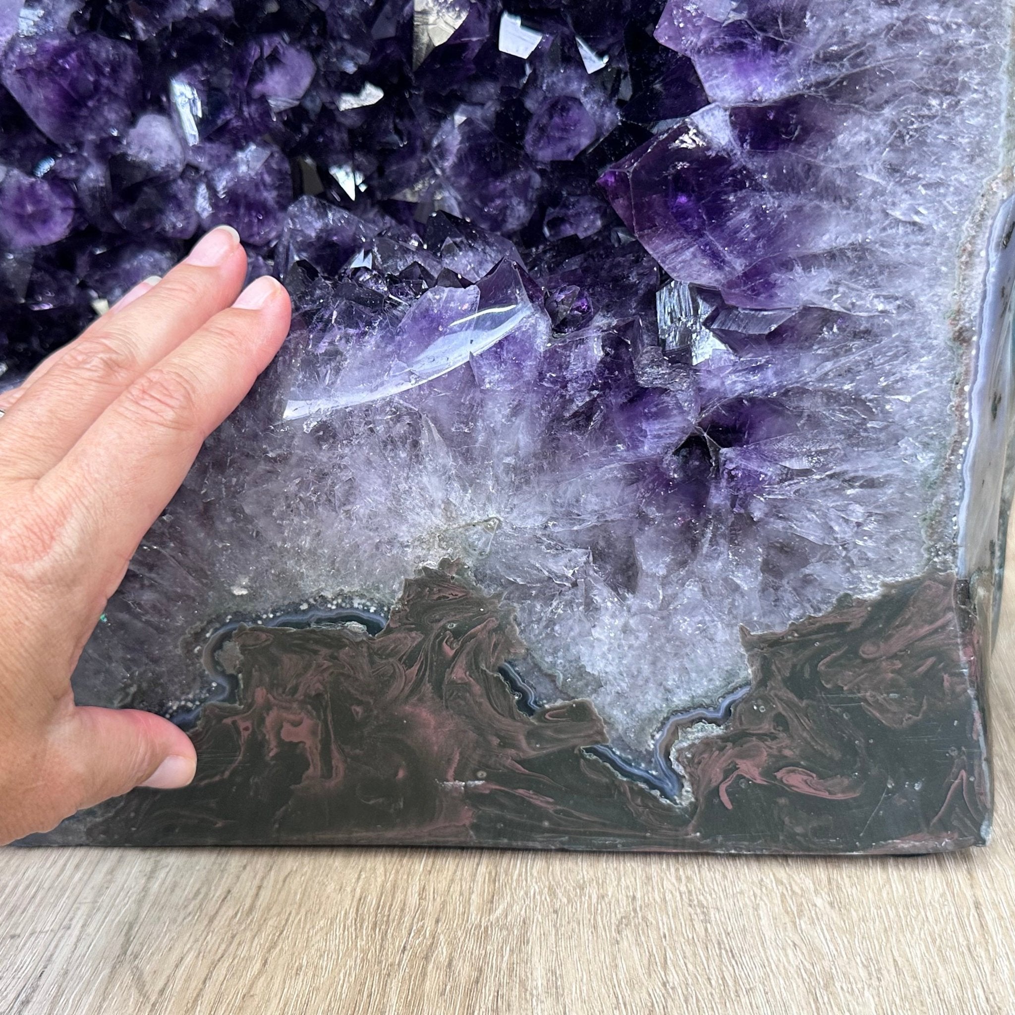 Super Quality Polished Brazilian Amethyst Cathedral, 161.6 lbs & 21.25" tall Model #5602-0072 by Brazil Gems - Brazil GemsBrazil GemsSuper Quality Polished Brazilian Amethyst Cathedral, 161.6 lbs & 21.25" tall Model #5602-0072 by Brazil GemsPolished Cathedrals5602-0072